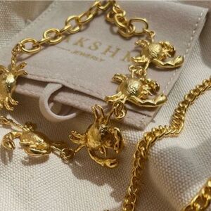 NWT Gold Crab Bracelet Vintage Inspired